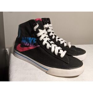 Nike Sweet Classic High Top Sneaker Neon Pink Blue Womens US 8